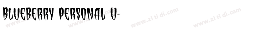 Blueberry Personal U字体转换